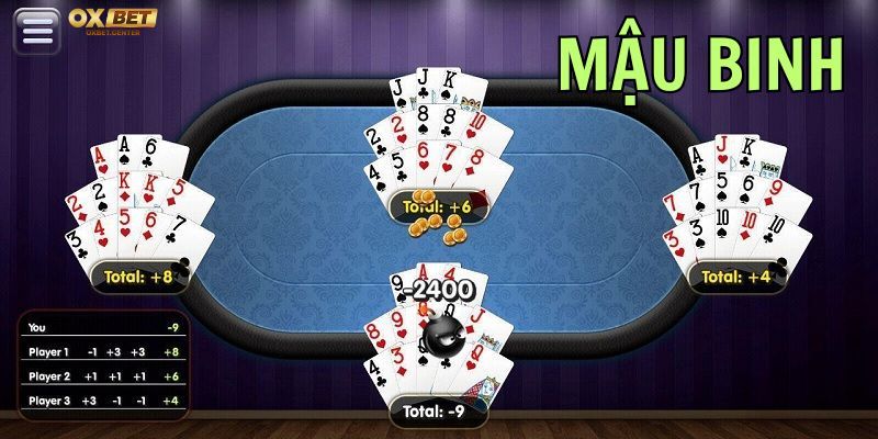 Mậu Binh là game bài OXBET chiến thuật được nhiều người yêu thích