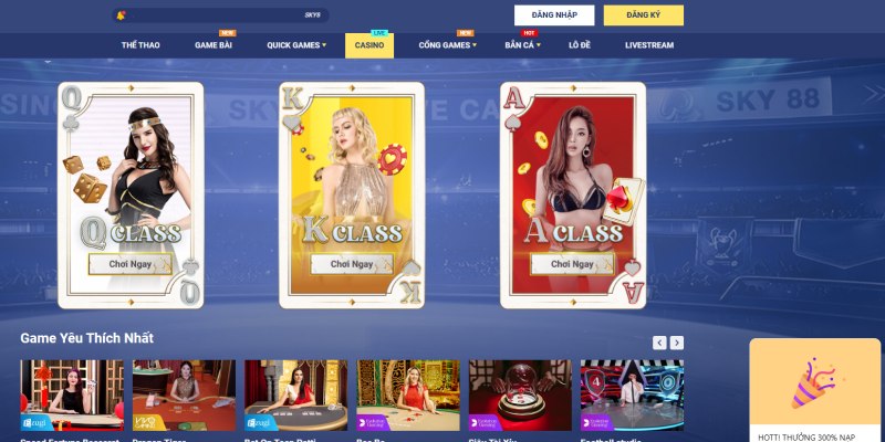 Đa dạng sản phẩm casino hấp dẫn